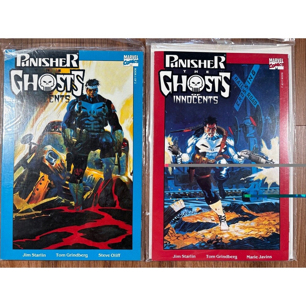 Punisher: The Ghosts of Innocents No. 1 & 2 Complete Comic Set (Marvel 1993)